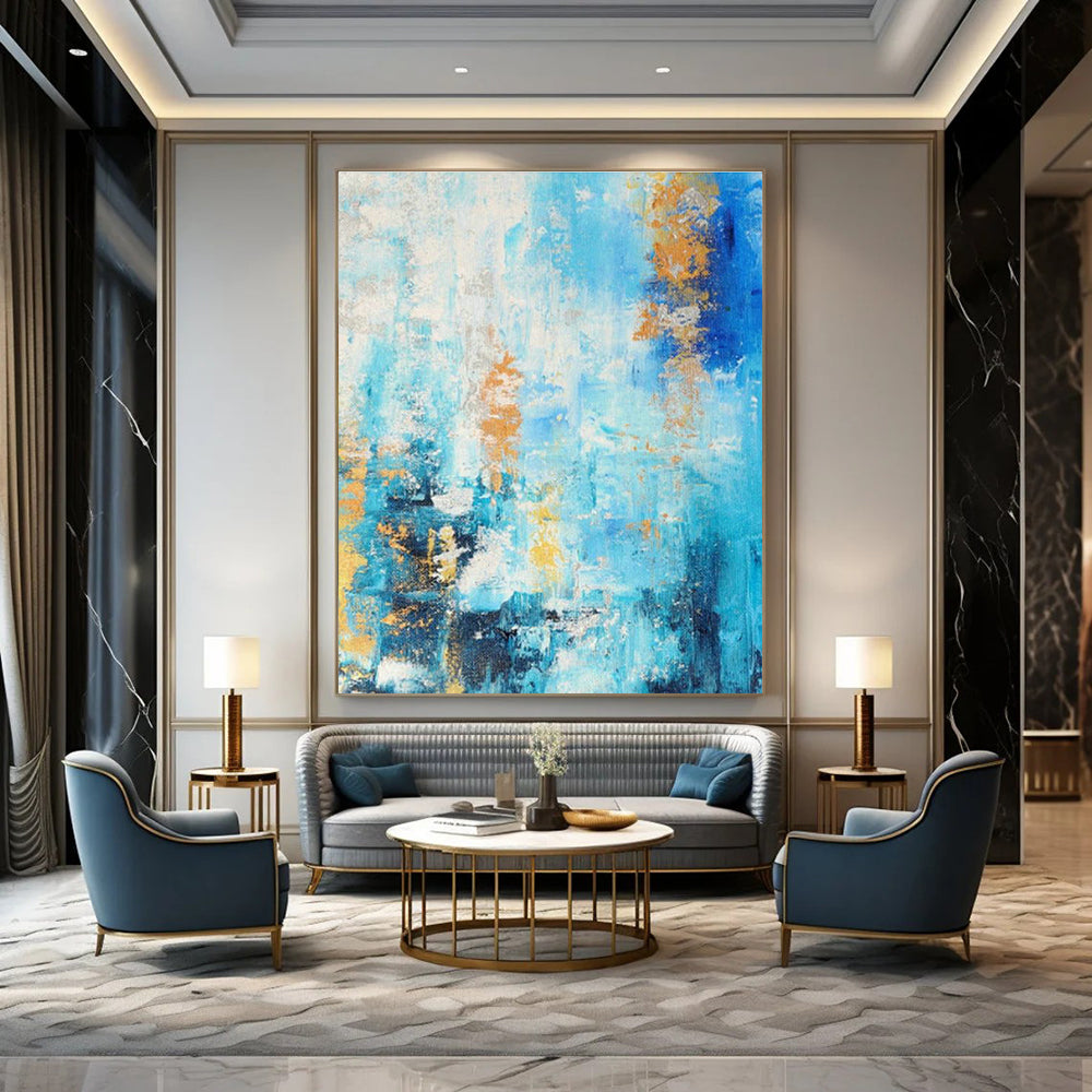 Oversized Custom Handmade Abstract Painting for Perfume Boutiques  DLZ0014