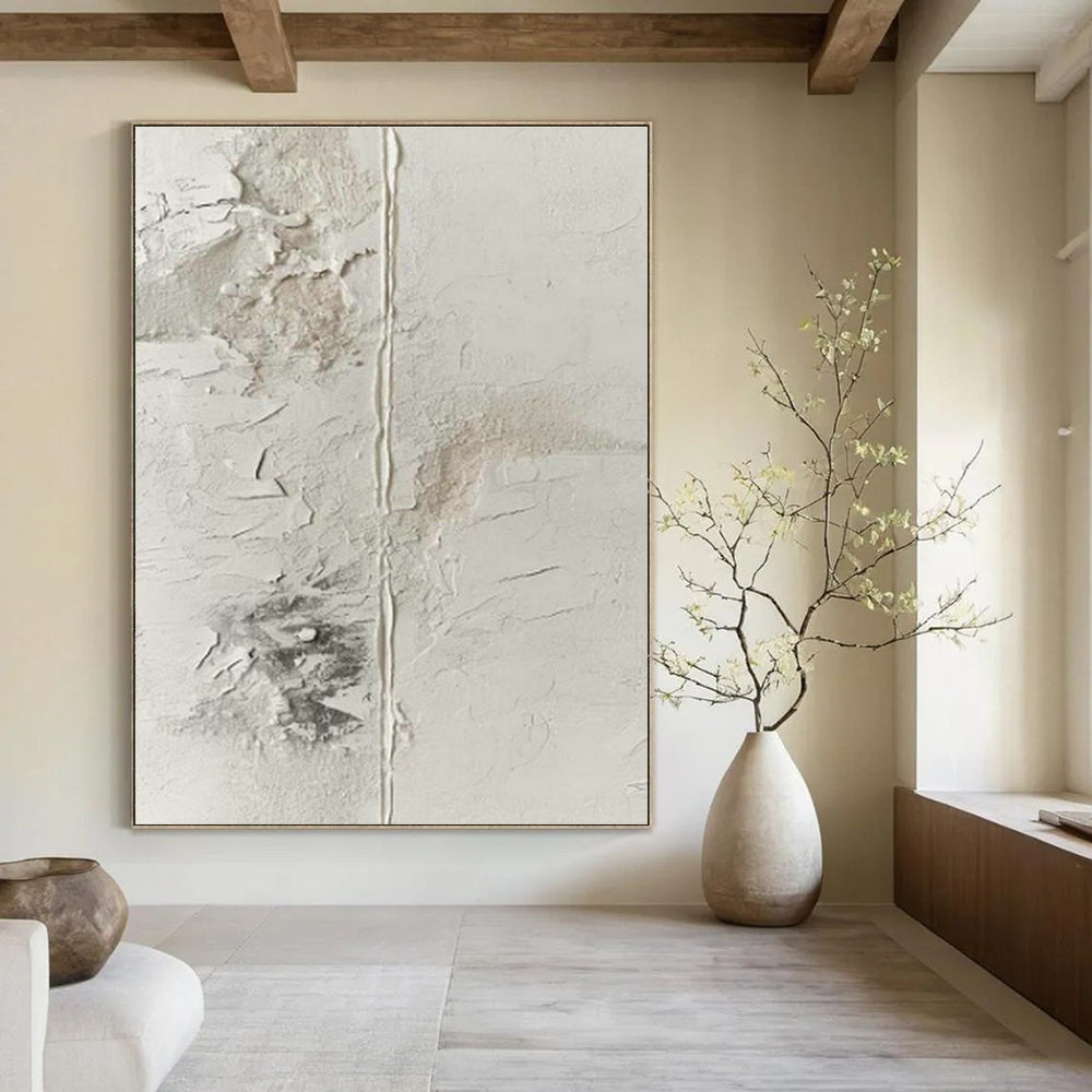 Monumental Large Custom Hand-Painted Abstract Art - Elegant Ambiance for Fine China Showrooms  DLZ0242