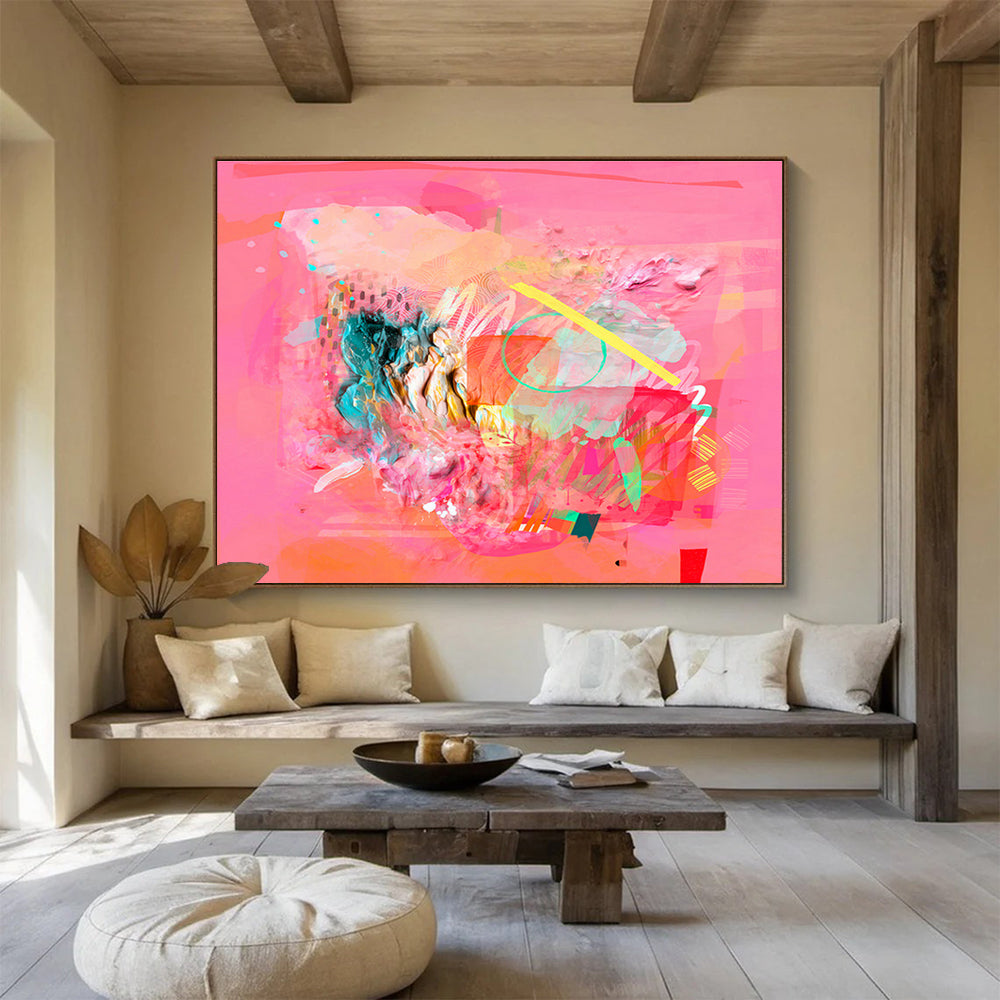 Interactive Magnetic Custom Hand-Painted Abstract Art for Offices and Collaborative Spaces