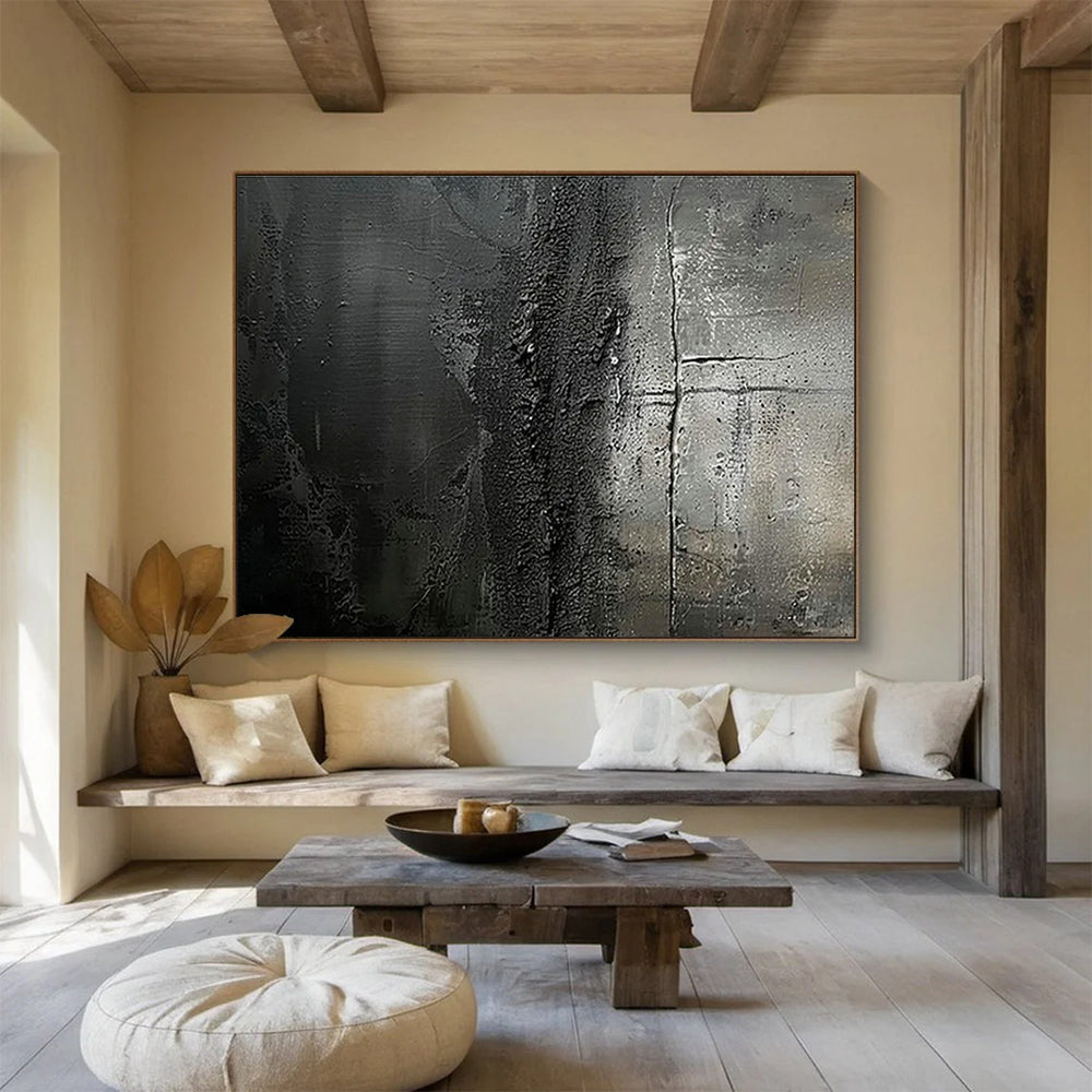 Custom-Made AI Research Lab Large Abstract Hand Painting DLZ2534