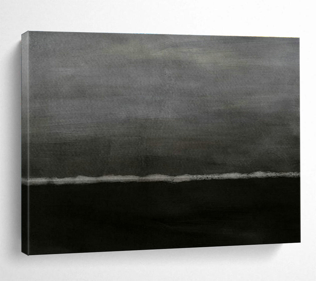 Customized Large Abstract Hand Painting for Antarctic Seabed Research Vessel Control Room DLZ2982