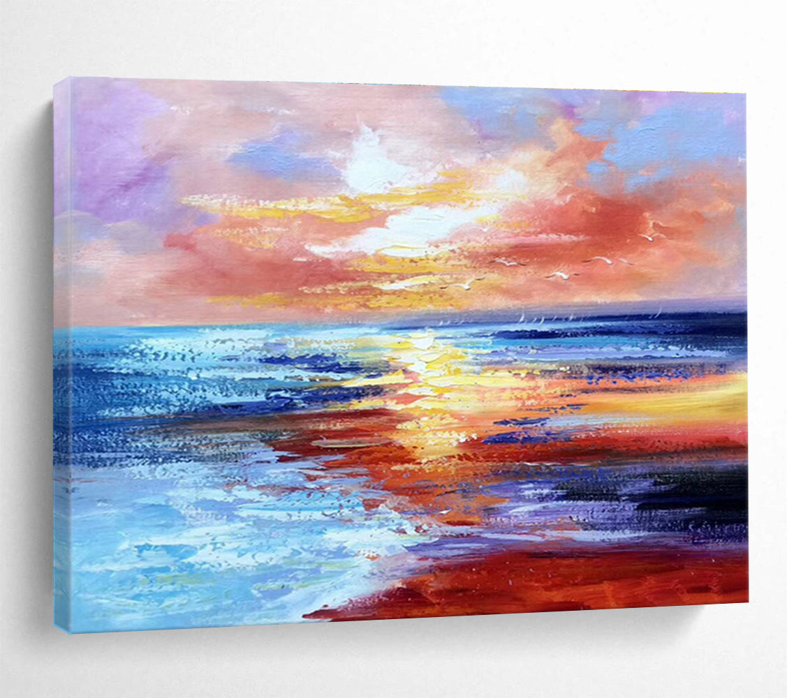 Large Custom Abstract Hand-Painted Art for Dining Room DLZ2678