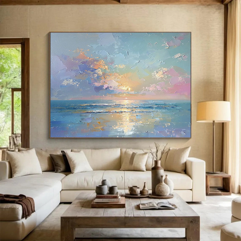 Oversized Custom Hand-Painted Abstract Art for Brewpub DLZ2747
