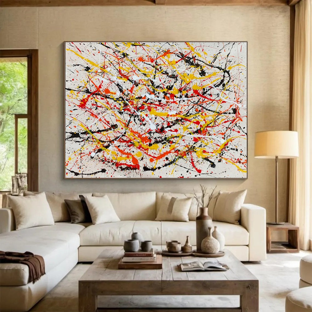 Custom Giant Abstract Hand Painting for Club DLZ2687