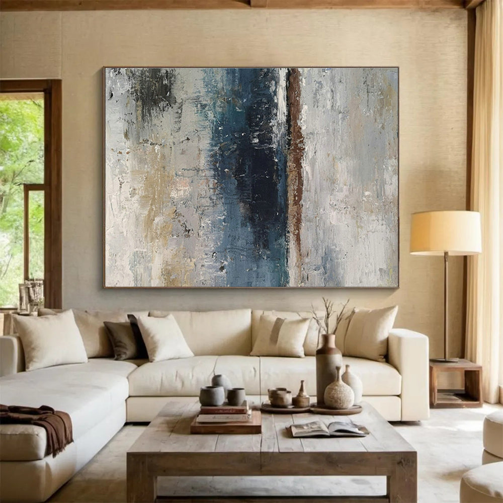 Customized Large-Scale Abstract Hand Painting for Study DLZ2677