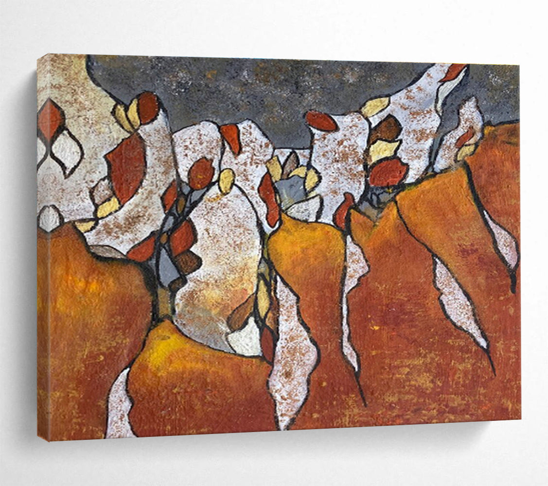 Immense Abstract Floral Painting - Commissioned Acrylic for Retail Stores