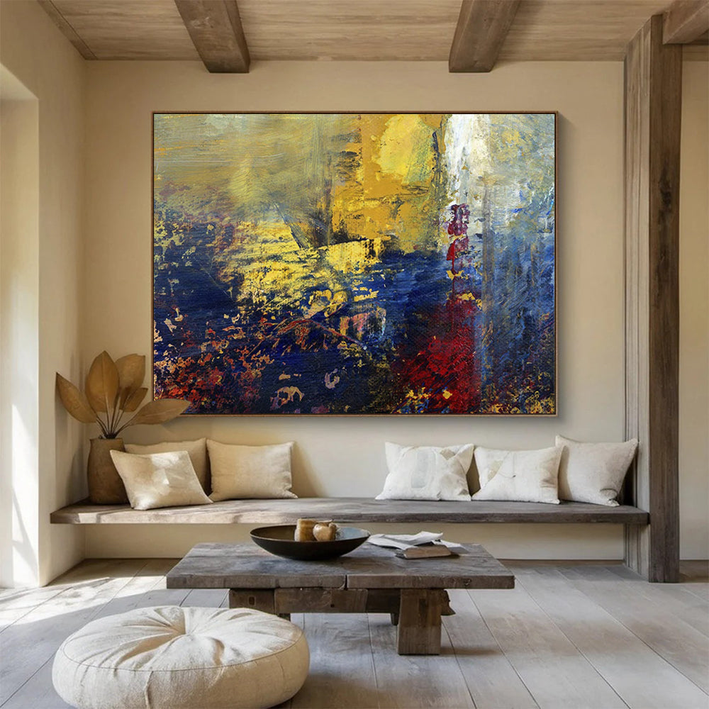 Tailored High-Altitude Wind Energy Farm Giant Abstract Hand Painting DLZ2577