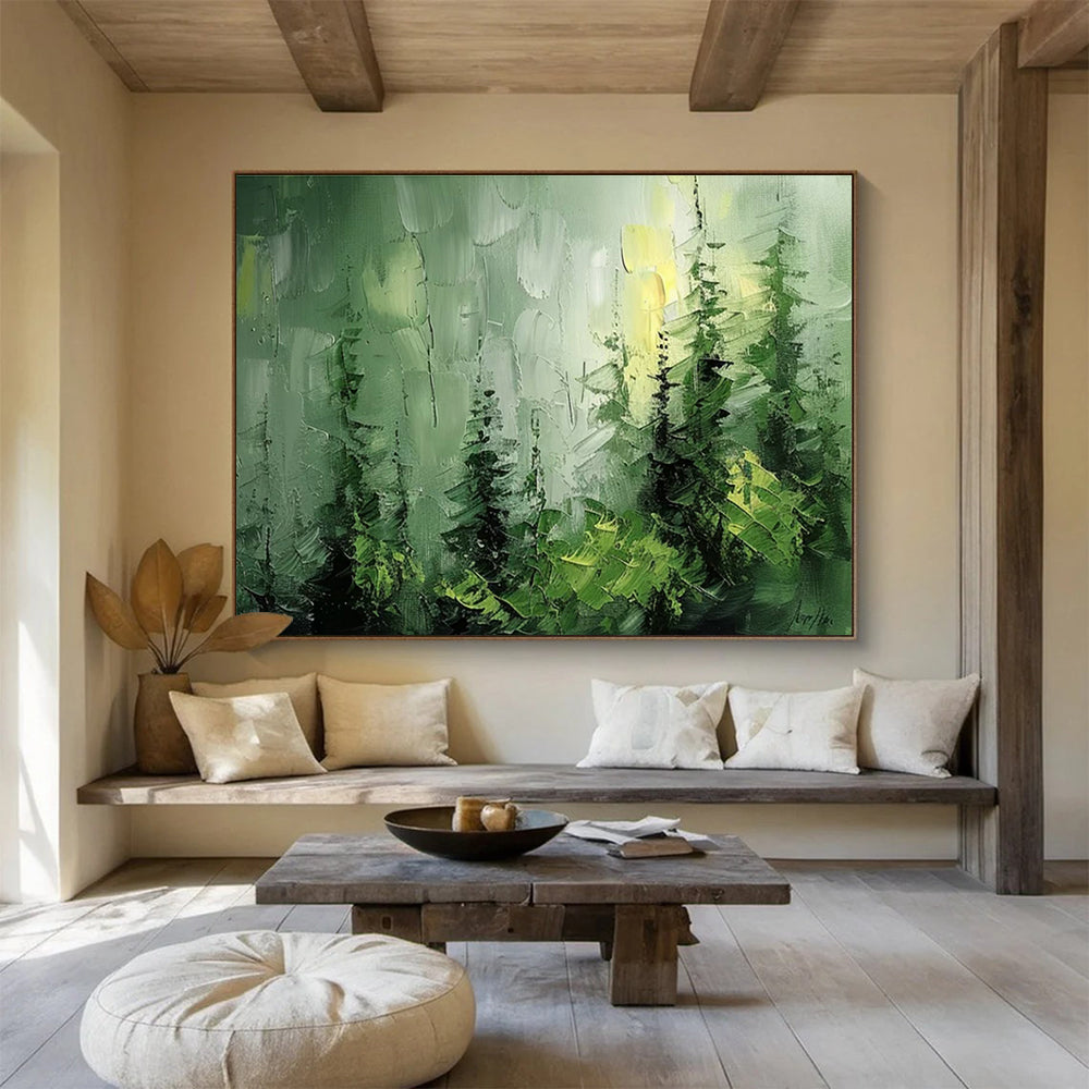 Oversized Custom Hand-Painted Abstract Art for Subterranean Cave Fauna Adaptation and Evolution Research Station DLZ3214
