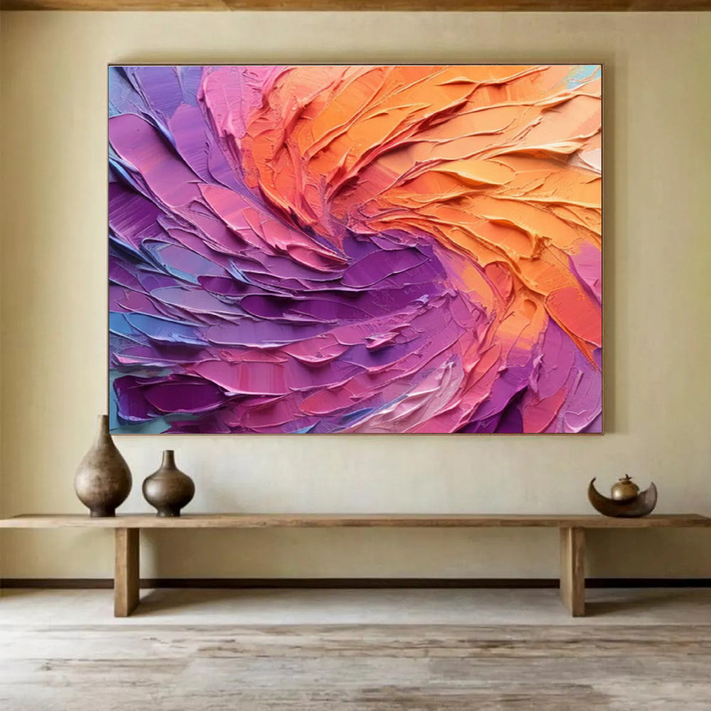 Large Custom Abstract Hand-Painted Art for Urban Vertical Farming Crop Nutrient Uptake Kinetics Research Institute DLZ3204