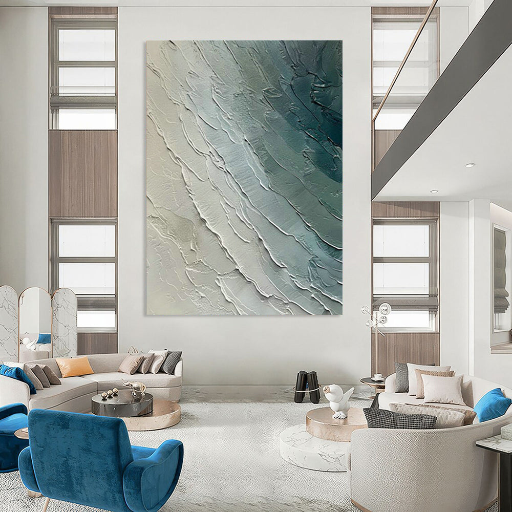 Exclusive Large-Scale Custom Hand-Painted Abstract Artwork for Dining Rooms  DLZ0121