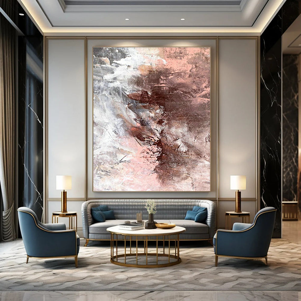 Gigantic Customizable Hand-Painted Abstract Artwork for Traditional Chinese Ink Painting Academies  DLZ0043