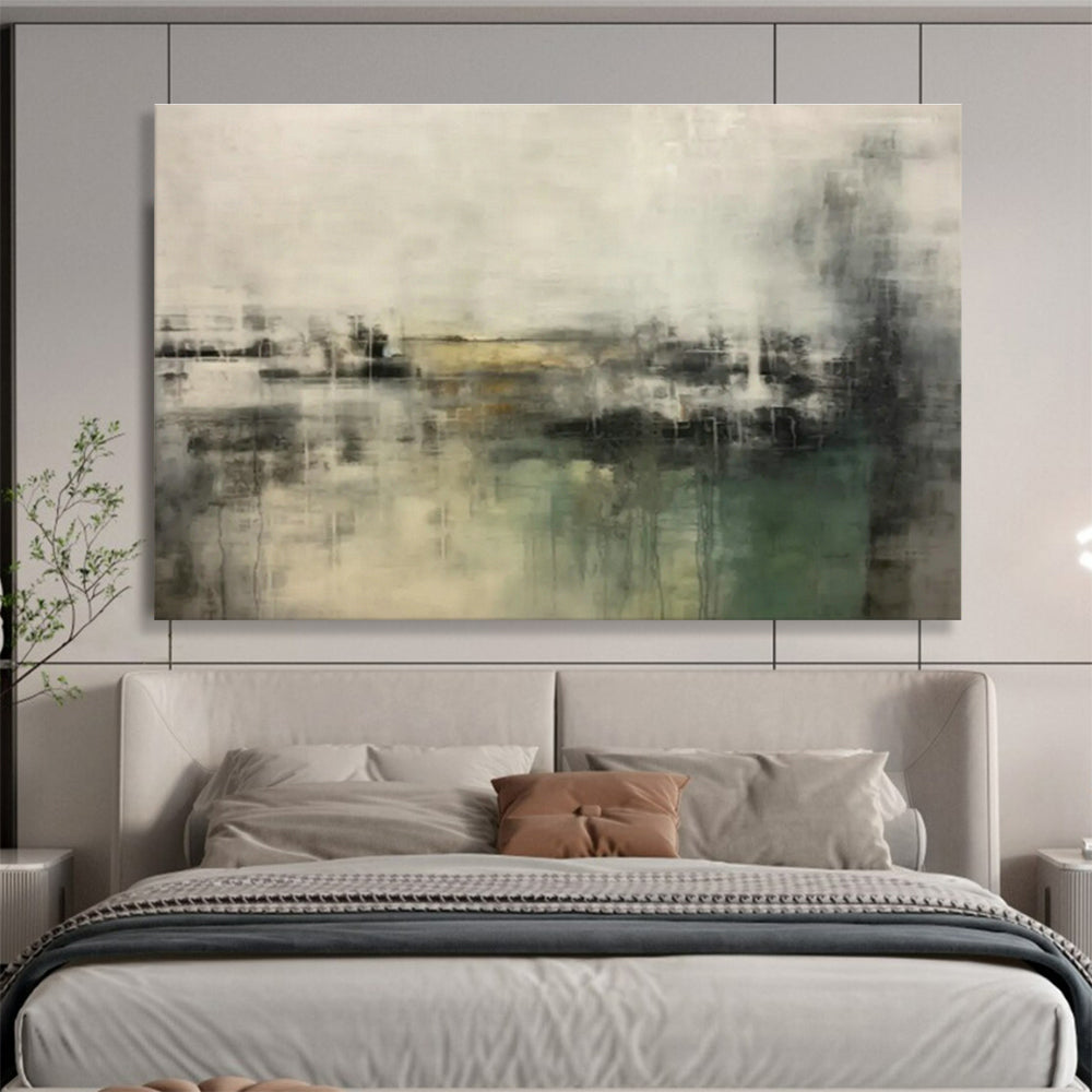 Custom Giant Abstract Hand Painting for Equestrian Center DLZ2703