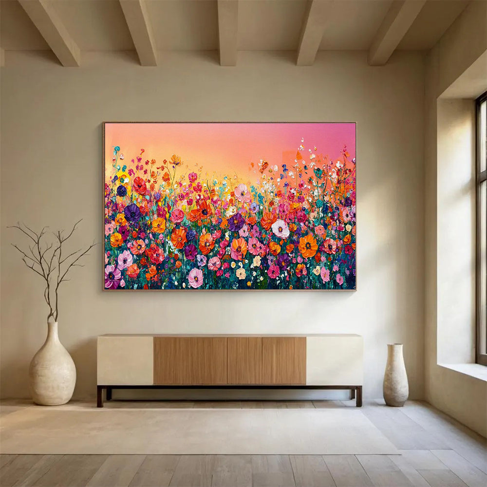 Customized Large Abstract Hand Painting for Underwater Noise Mitigation Technology Development Lab DLZ3064