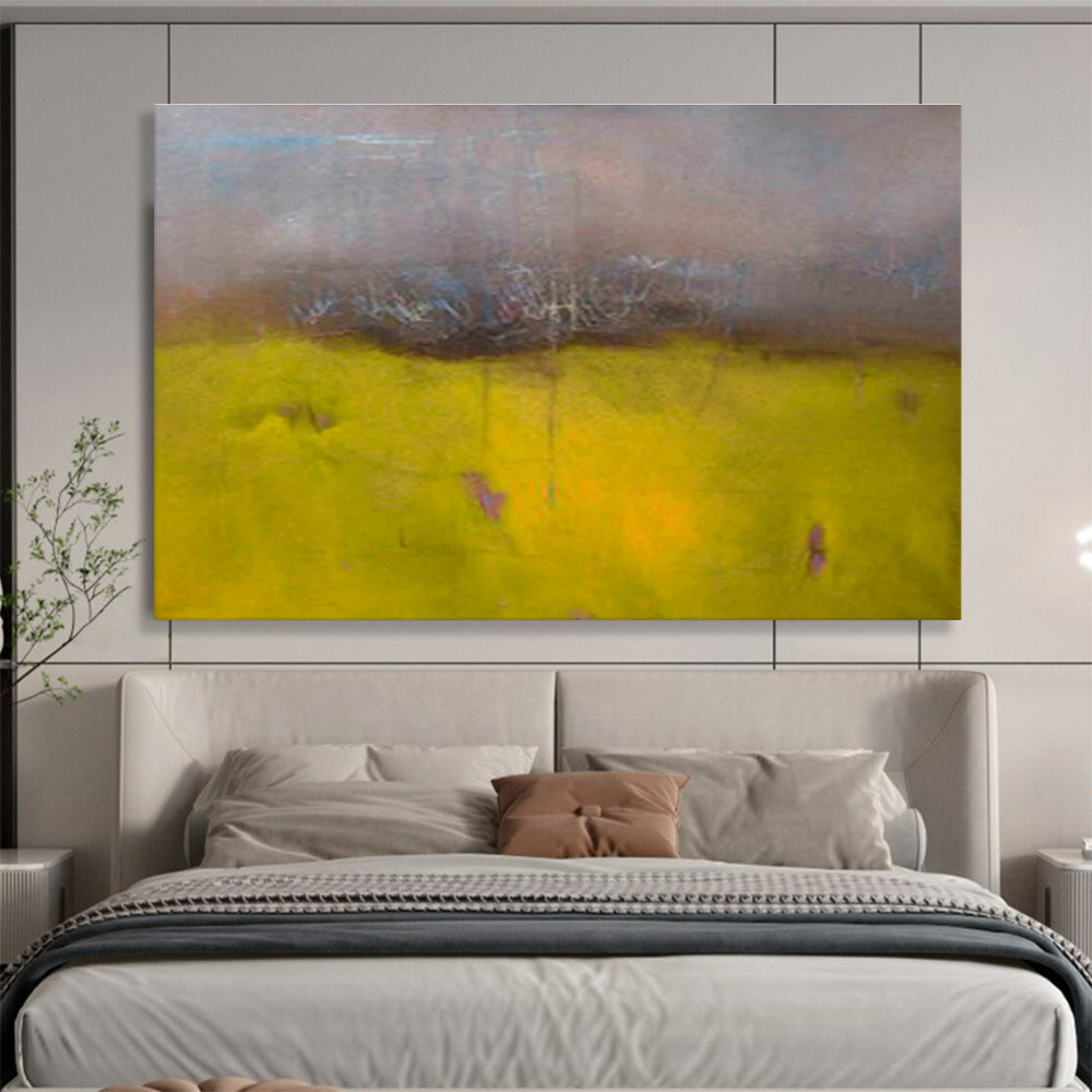 Custom-Made Giant Abstract Hand Painting for Hospital Intensive Care Unit Waiting Area DLZ2763
