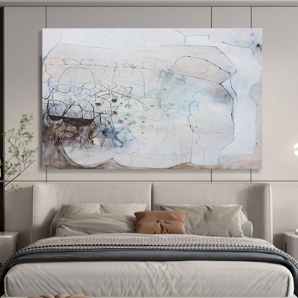 Bespoke Bedroom Large Abstract Hand-Painted Decor