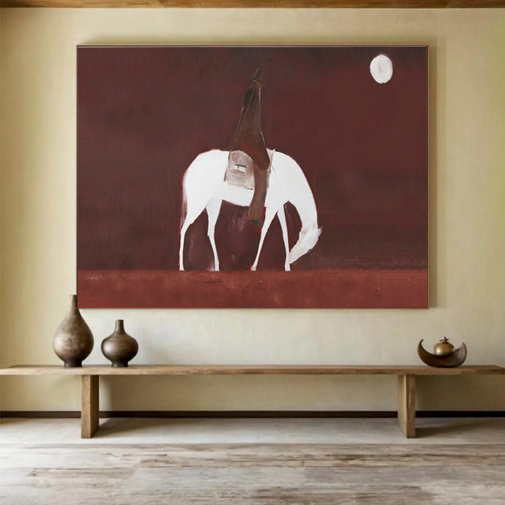 Custom-Made Giant Abstract Hand Painting for Deep-Sea Mineral Exploration Data Analysis Center DLZ3116