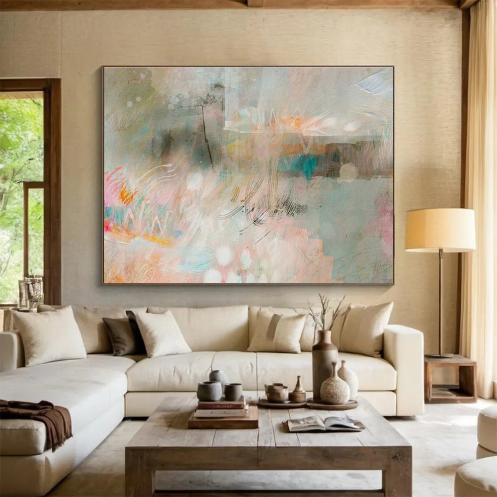 Tailored Hyperloop Pod Manufacturing Facility Giant Abstract Hand Painting DLZ2587