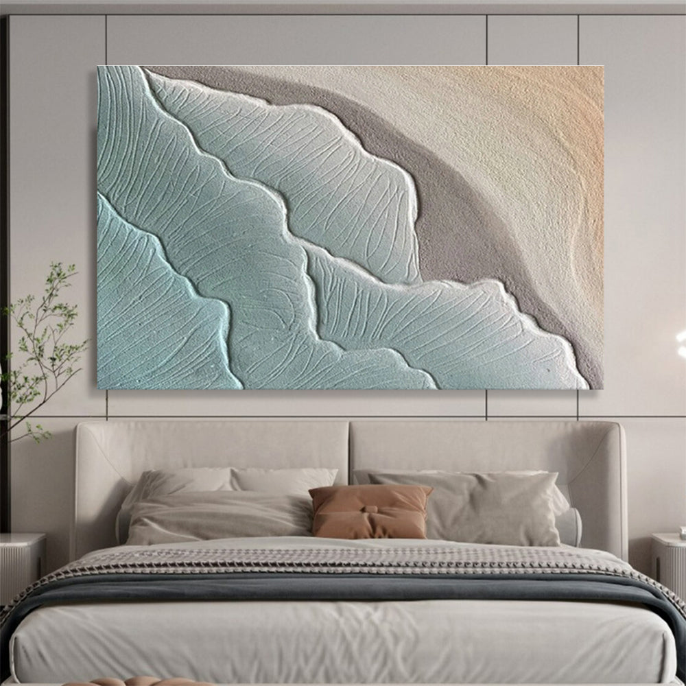 Custom Giant Abstract Hand Painting for Alpine Snowpack Monitoring Station DLZ2963