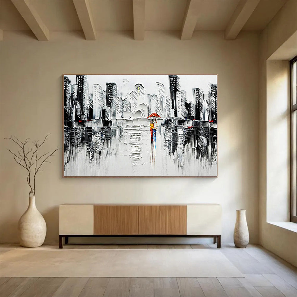 XXL Custom Hand-Painted Abstract Art for Co-Working Spaces DLZ3279