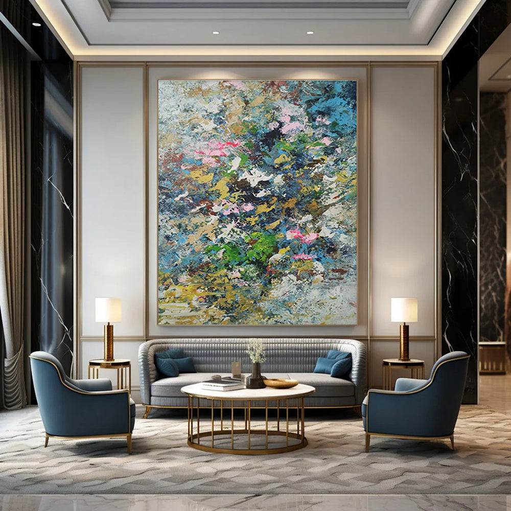 Huge Customizable Handmade Abstract Wall Art for Candle Making Workshops  DLZ0016