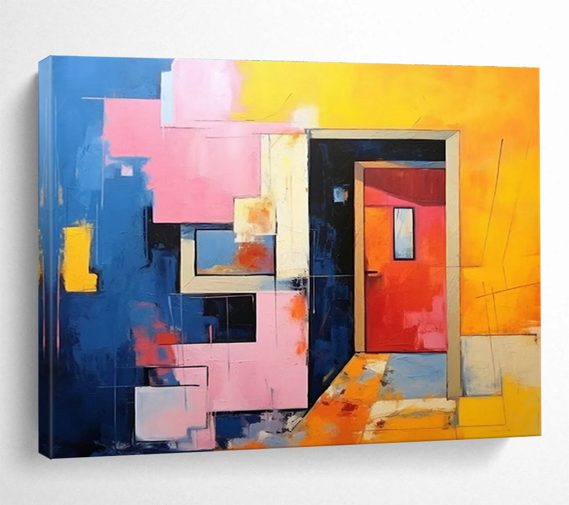 Oversized Custom Hand-Painted Abstract Art for Antarctic Marine Phytoplankton Research Station DLZ3026