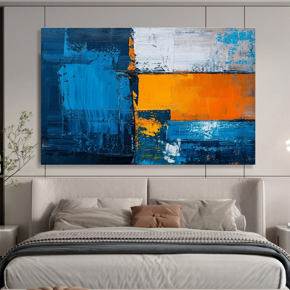 Bespoke Vertical Urban Vertical Beekeeping Research Center Oversized Abstract Hand-Painted Art DLZ2657