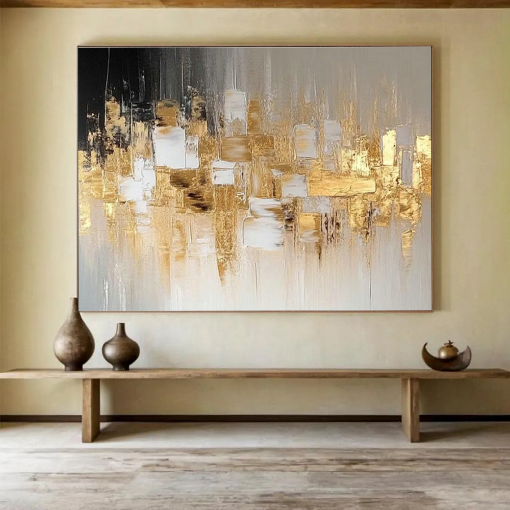 Large Custom Abstract Hand-Painted Art for Desert Oasis Resort Spa DLZ2912