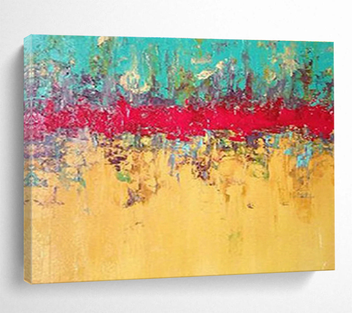 Custom-Made Giant Abstract Hand Painting for Vision Therapy Center DLZ2787