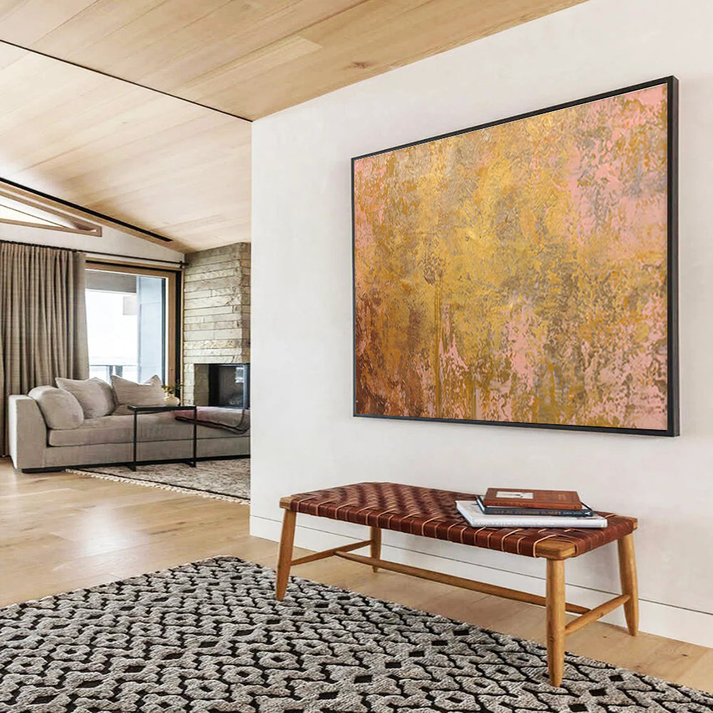 High-Saturation Custom Hand-Painted Color Block Abstract Art for Kids' Spaces and Play Areas