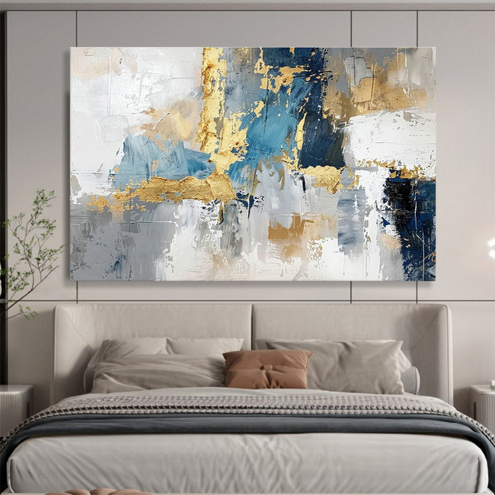 Large-Size Custom Abstract Hand Painting for Badminton Hall DLZ2728