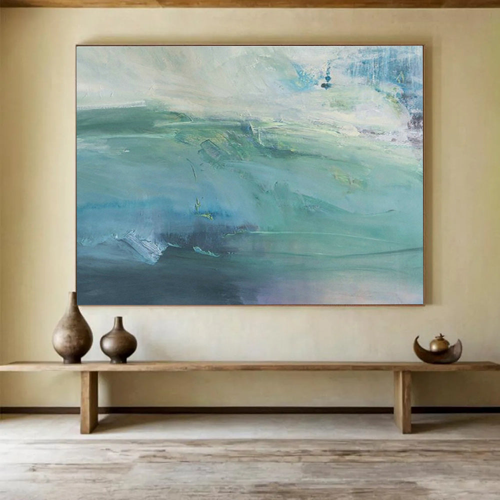 Customized Large-Scale Abstract Hand Painting for Cable Car Station DLZ2801