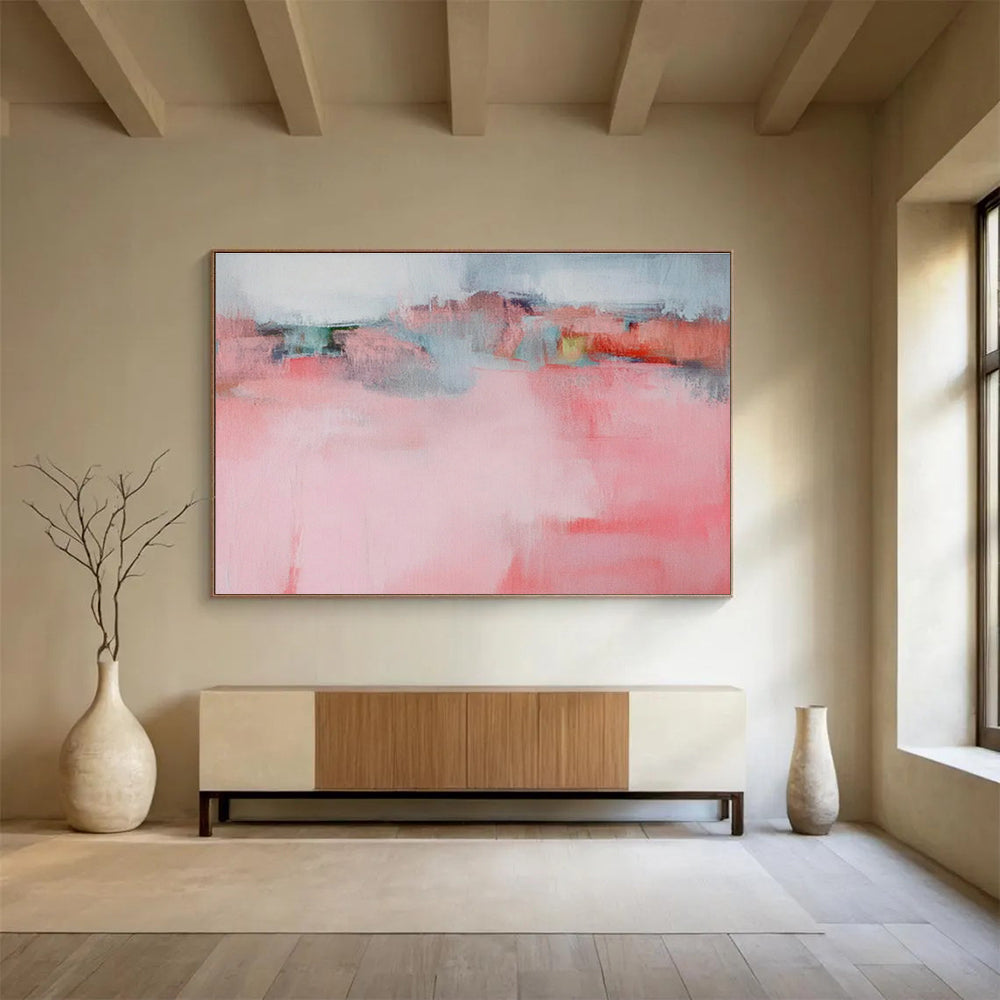 Custom-Made Giant Abstract Hand Painting for Virtual Production Studio Backlot DLZ2871
