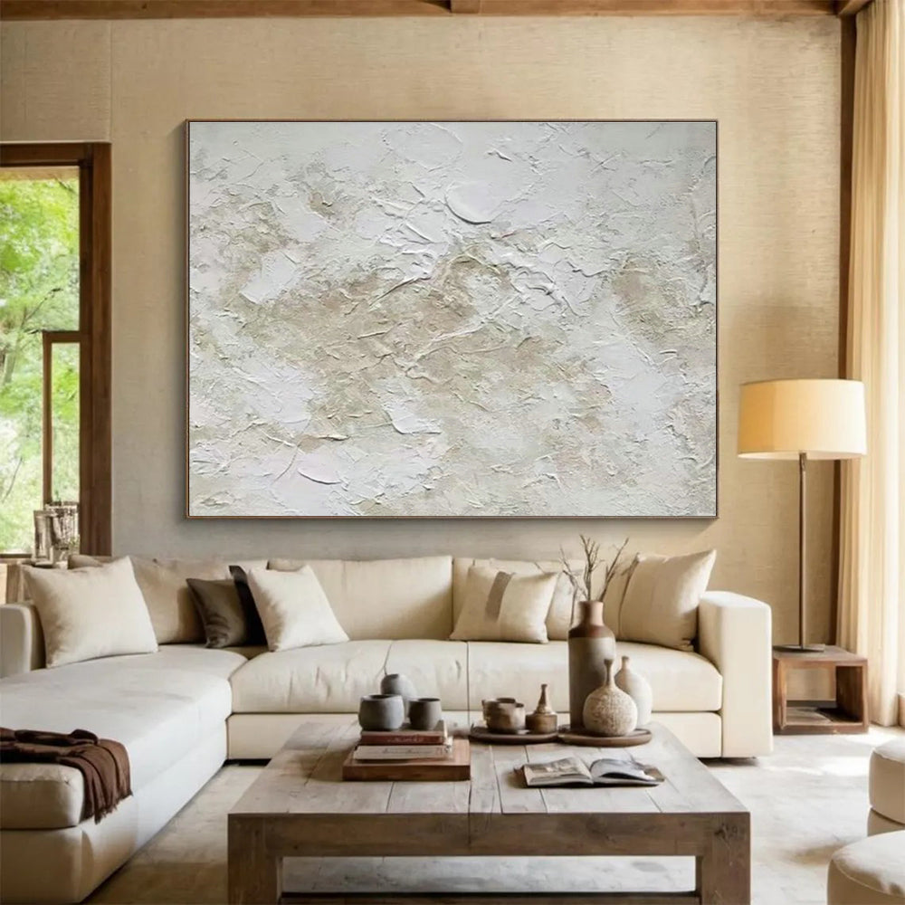 Custom Giant Abstract Hand Painting for Subterranean Archaeological Excavation Site Command Post DLZ2980