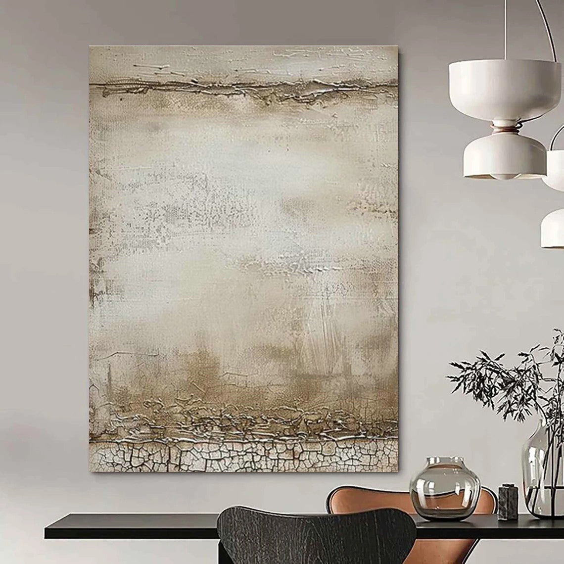 Must-Have for Bedrooms! Large-Scale Custom Hand-Painted Abstract Artwork  DLZ0119