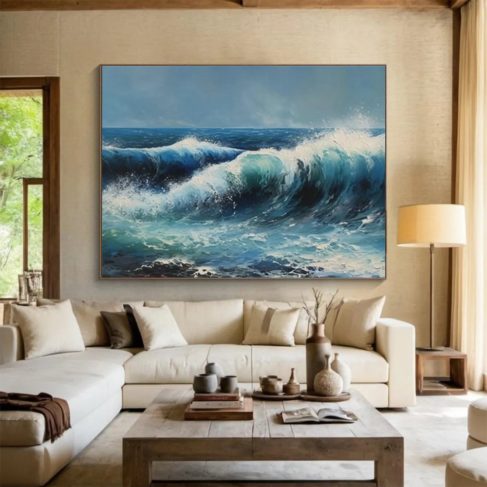 Large Custom Abstract Hand-Painted Art for Auto Showroom DLZ2708