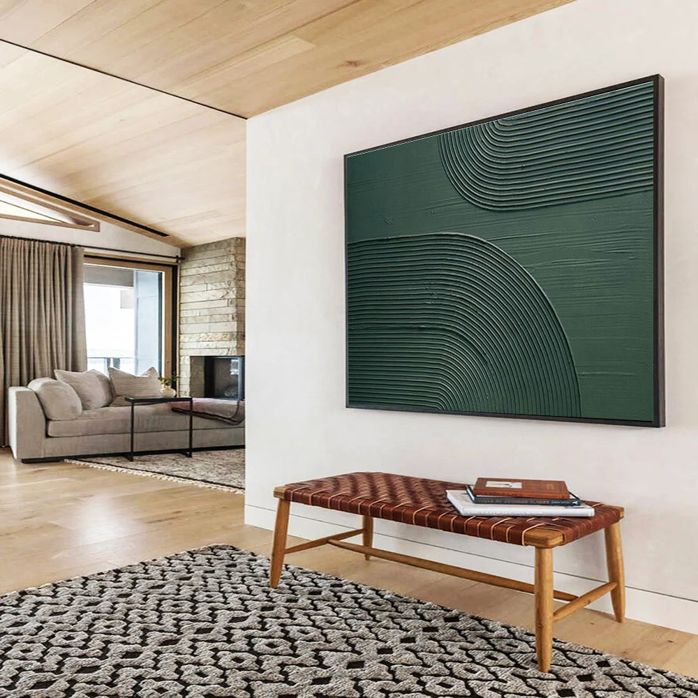 Large-Size Custom Hand-Painted Abstract Painting for Urban Vertical Farming Crop Light Spectrum Experiment Lab DLZ3136