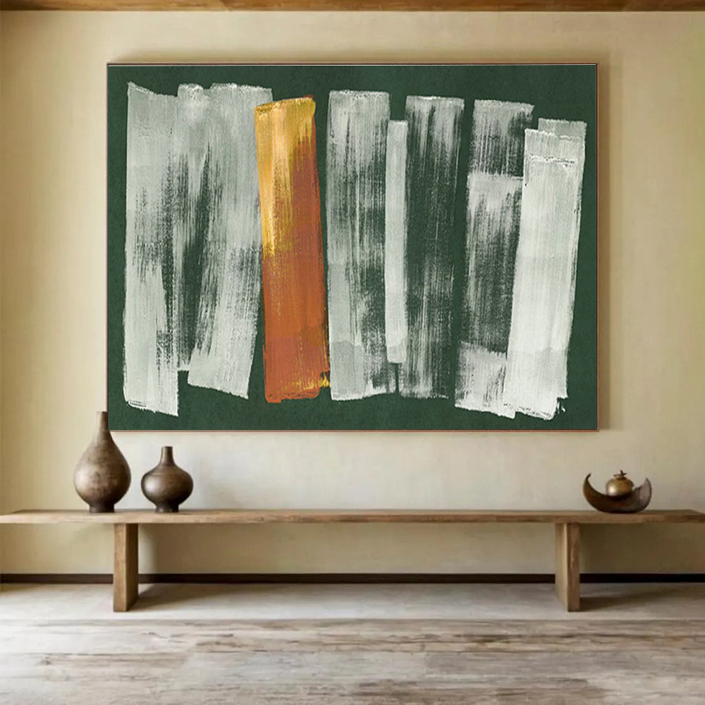 Custom Giant Abstract Hand Painting for Vertical Urban Aquarium Maintenance Facility DLZ2996